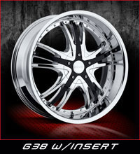 OPTIONAL BLACK INSERTS. $20 PER INSERTS PER WHEEL