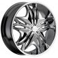 22" Viscera Series 728 Chrome Package