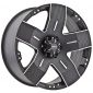 17" Ballistic Offroad Series 901 Black w/ 33" Tires Package