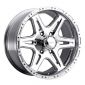 17" Ultra Series 208 Polished Badlands w/ 33" Tires Package