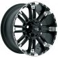18" Incubus Alloys Series 816 Black w/ 33" Tires Package