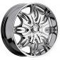 24" Incubus Alloys Series 716 Chrome Package