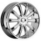 24" Incubus Alloys Series 765 Chrome Package