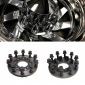 22x8.25 Custom Cut 10 Lug Dually Wheels & 8 To 10 Lug Steel Adapters Package