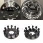 24.5x8.25 Classics 10 Lug Dually Wheels & Steel Adapters Package