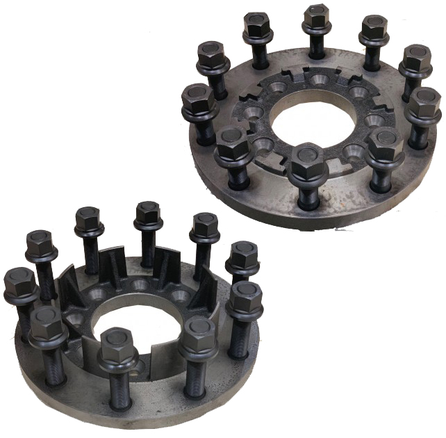 8 To 10 Lug Steel Dually Wheel Adapters Set