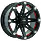 17" Ballistic Offroad Series 814 Black w/ 33" Tires Package