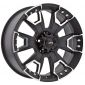 18" Ballistic Offroad Series 904 Black w/ 33" Tires Package